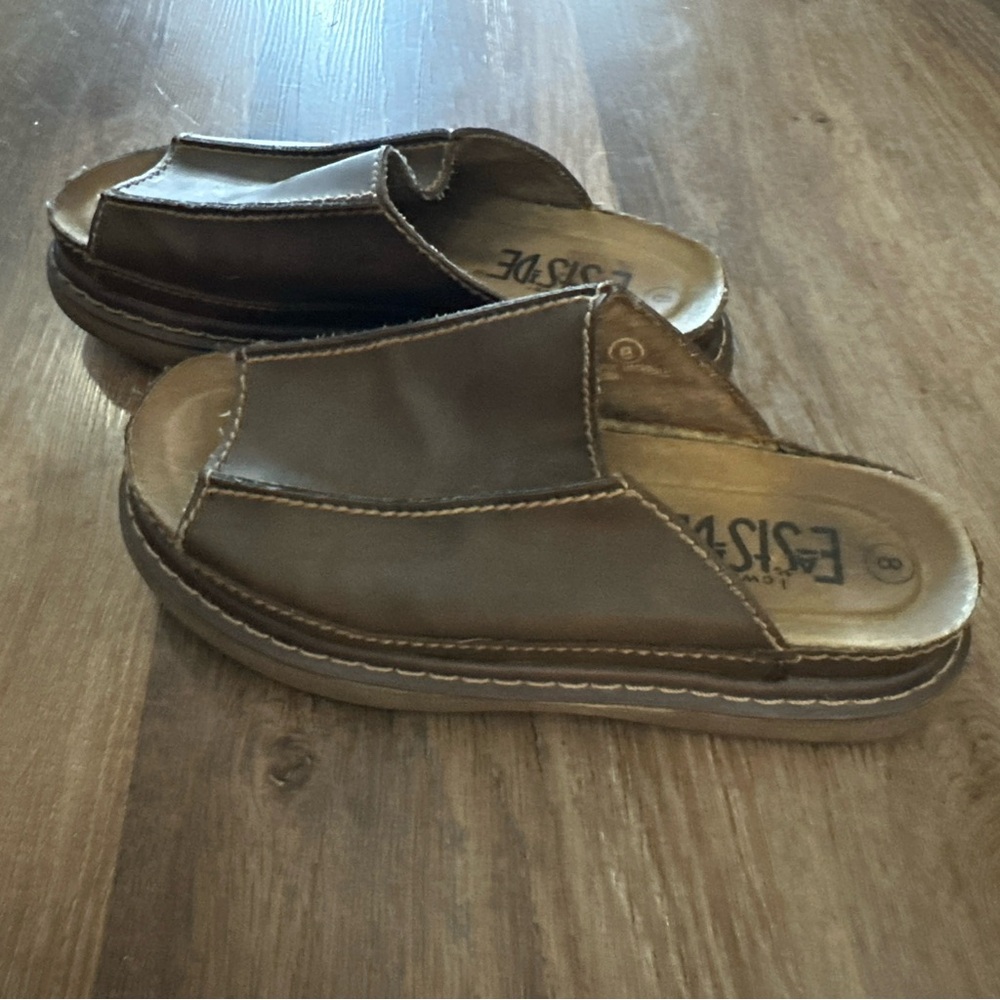 YTK LOWER EAST SIDE Brown leather Slip-On Shoes - Picture 3 of 16